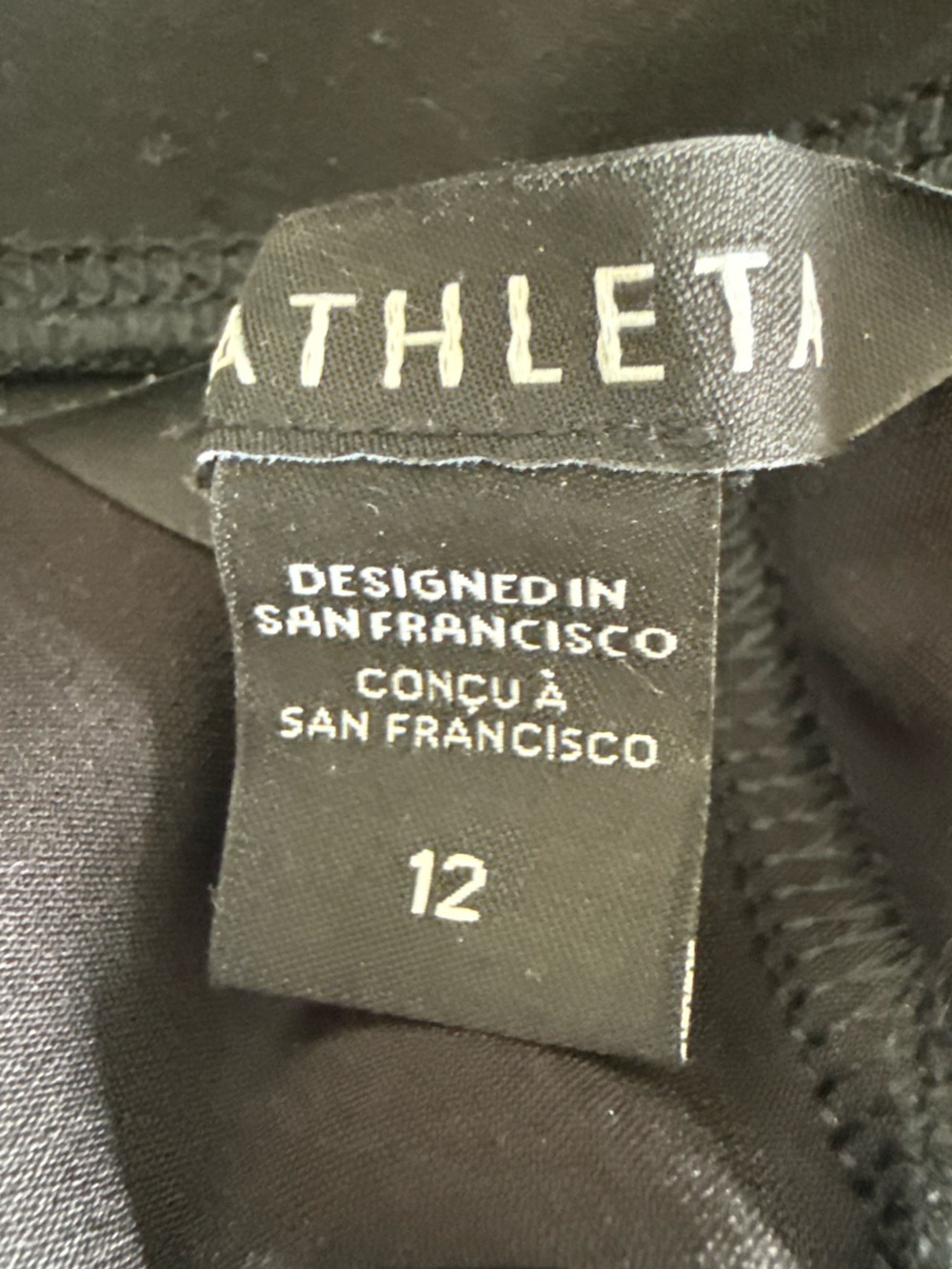 Athleta Endless High Rise Pant Black Stretch Tapered Trousers Travel Work 12 - Picture 6 of 8
